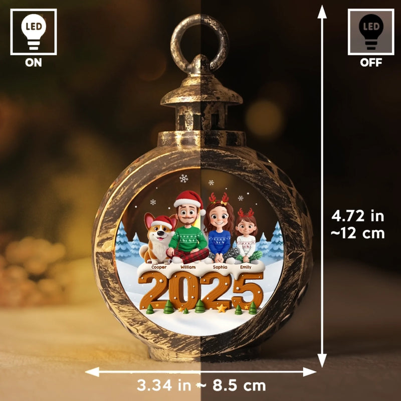 Custom Candlelight Lantern Ornament - Personalized Christmas Birthday Gifts For Mom, Dad, Brother, Sister, Kids - The Way We Belong