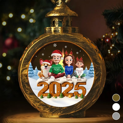 Custom Candlelight Lantern Ornament -  Personalized Christmas Birthday Gifts For Mom, Dad, Brother, Sister, Kids - The Way We Belong