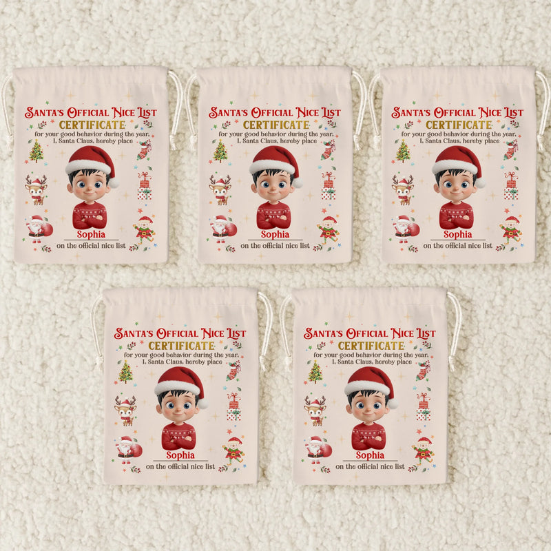Custom Favor Bag - Personalized Christmas Birthday Gifts For Kids - Tiny Joys Sparkling Nights