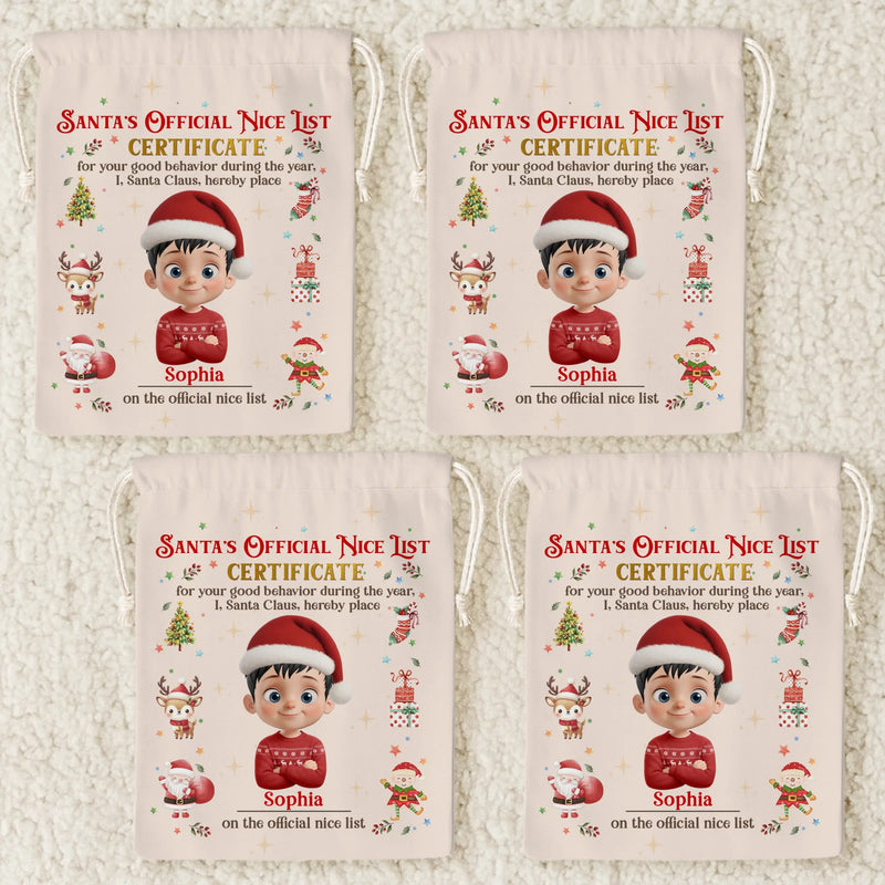 Custom Favor Bag - Personalized Christmas Birthday Gifts For Kids - Tiny Joys Sparkling Nights
