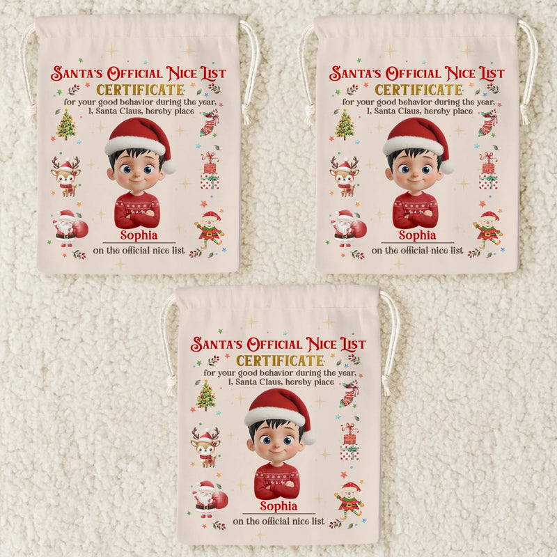 Custom Favor Bag - Personalized Christmas Birthday Gifts For Kids - Tiny Joys Sparkling Nights