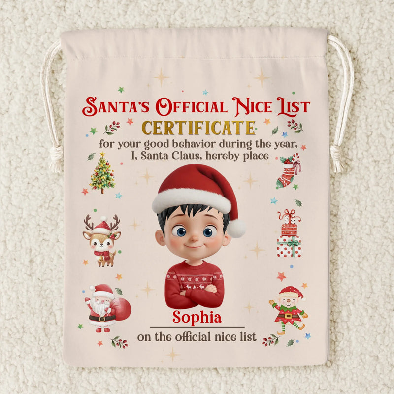 Custom Favor Bag - Personalized Christmas Birthday Gifts For Kids - Tiny Joys Sparkling Nights