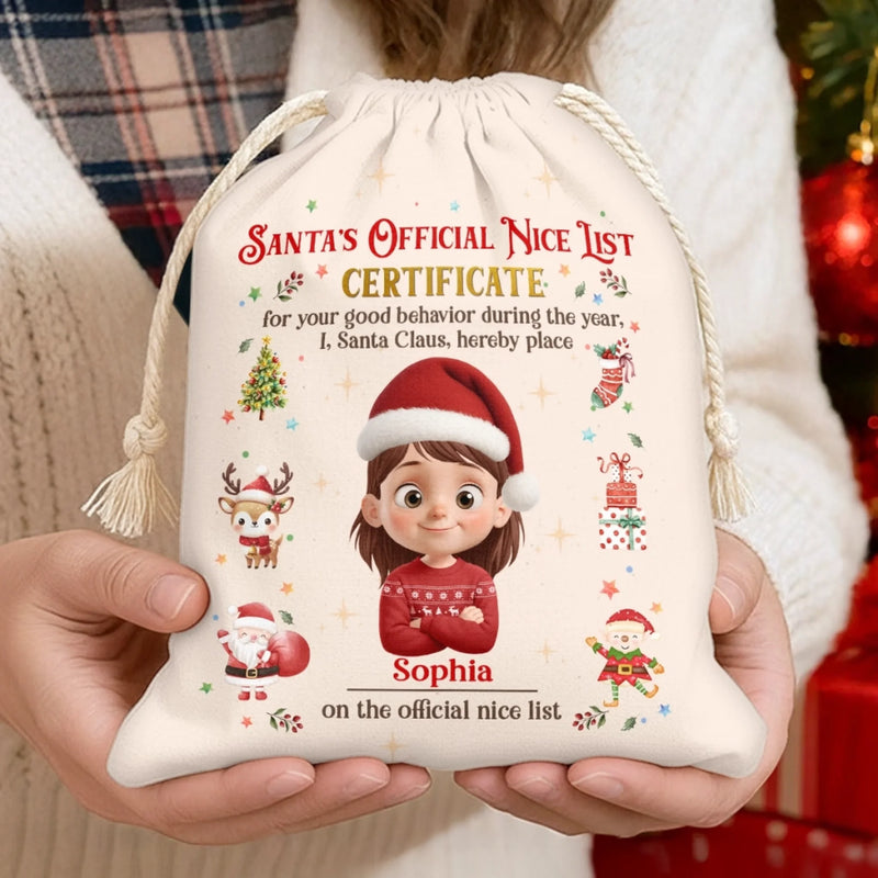 Custom Favor Bag - Personalized Christmas Birthday Gifts For Kids - Tiny Joys Sparkling Nights