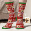 Custom Photo Middle Tube Socks - Personalized  Christmas Birthday Gifts For Dog Cat Lovers, Dog Dad And Mom, Cat Owners - Every Step, A Paw Of Joy