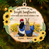 Custom Wood Ornament - Personalized Best Friend Christmas Birthday Gifts For Women, Besties, Sisters, BFF - Through Seasons Still Us