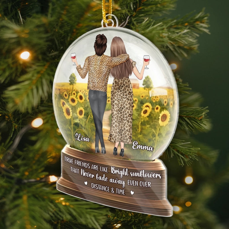 Custom Acrylic Ornament - Personalized Best Friend Birthday Gifts For Women, Besties, Sisters, BFF - Best Friends For Life