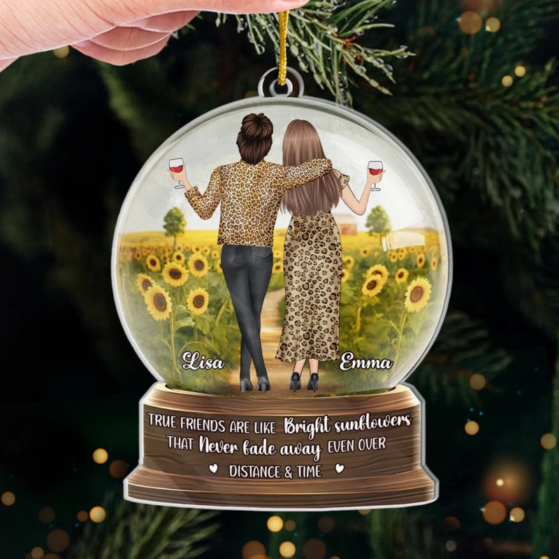 Custom Acrylic Ornament - Personalized Best Friend Birthday Gifts For Women, Besties, Sisters, BFF - Best Friends For Life
