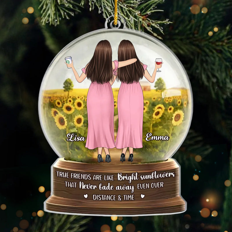 Custom Acrylic Ornament - Personalized Best Friend Birthday Gifts For Women, Besties, Sisters, BFF - Best Friends For Life