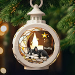 Custom Candlelight Lantern Ornament - Personalized Pet Christmas Memorial Sympathy Gifts For Dogs, Cats - Love Lives In Gentle Whispers