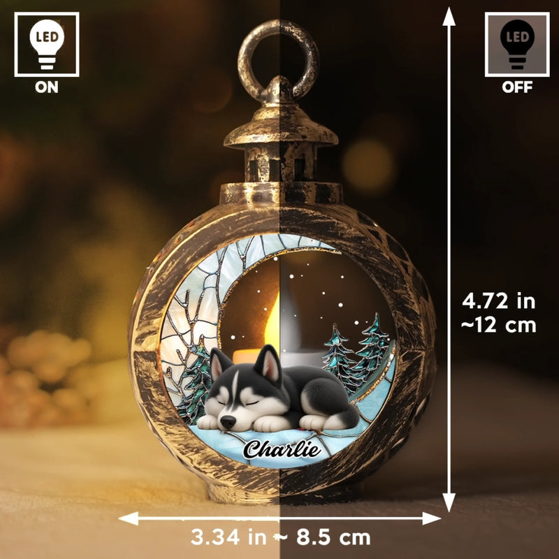 Custom Candlelight Lantern Ornament - Personalized Pet Christmas Memorial Sympathy Gifts For Dogs, Cats - Miss You In Every Quiet Moment