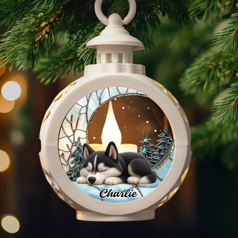 Custom Candlelight Lantern Ornament - Personalized Pet Christmas Memorial Sympathy Gifts For Dogs, Cats - Miss You In Every Quiet Moment