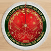 Custom First Christmas Tree Skirt - Personalized Anniversary Christmas Wedding Gifts For Husband And Wife, Him And Her - Warm Hearts One Winter Night