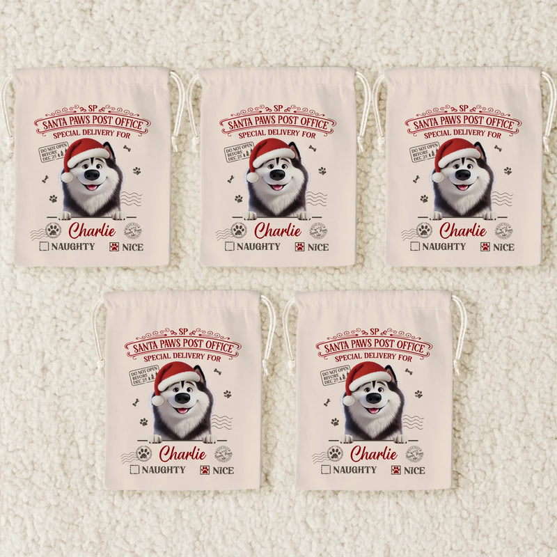 Custom Favor Bag - Personalized Christmas Birthday Gifts For Dog Lovers, Dog Dad And Mom - Paws And Joy This Christmas