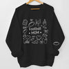 Custom American Football Unisex Sweatshirt, Hoodie With Design On Sleeve - Personalized Birthday Sport Gifts For Mom, Grandma, Sports Fans, Sports Lovers - Game Day Ready