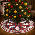 Custom Name Snowman Family Christmas Gifts - Personalized Tree Skirt