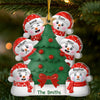 Custom Snowman Acrylic Ornament - Personalized Christmas Birthday Gifts For Mom, Dad, Brother, Sister, Kids - Love Warms Every Winter
