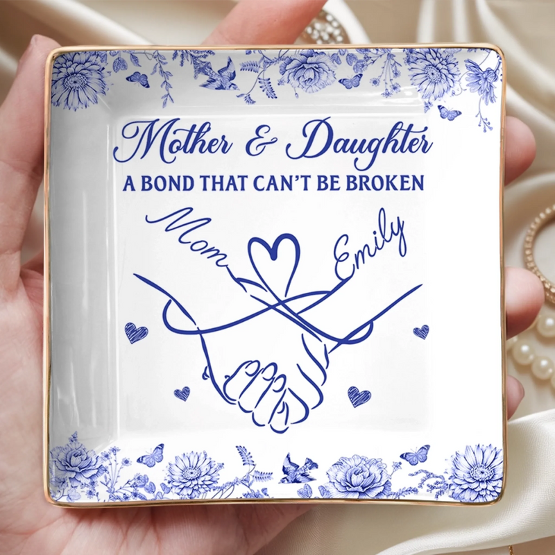 Custom Full-Print Jewelry Dish - Personalized Birthday Gifts For Mom, Daughter - Shine With Grace