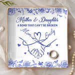 Custom Name Mother Daughter Gifts - Personalized Full-print Jewelry Dish