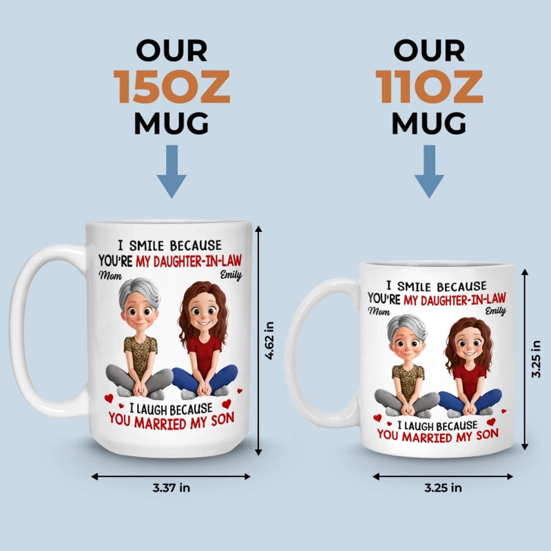 Custom Mug - Personalized Birthday Gifts For Mom, Daughter-In-Law - More Than Family