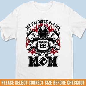Custom Football Senior Mom T-shirt, Hoodie - Personalized Birthday Football Gifts For Mom, American Football Players, Football Lovers, NFL Fans - Heart On The Field