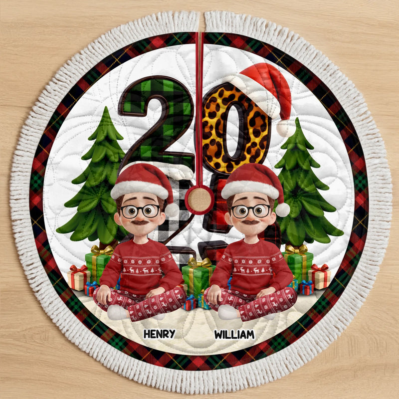 Custom Tree Skirt - Personalized Christmas Birthday Gifts For Mom, Dad, Brother, Sister, Kids - Together Is The Best Gift