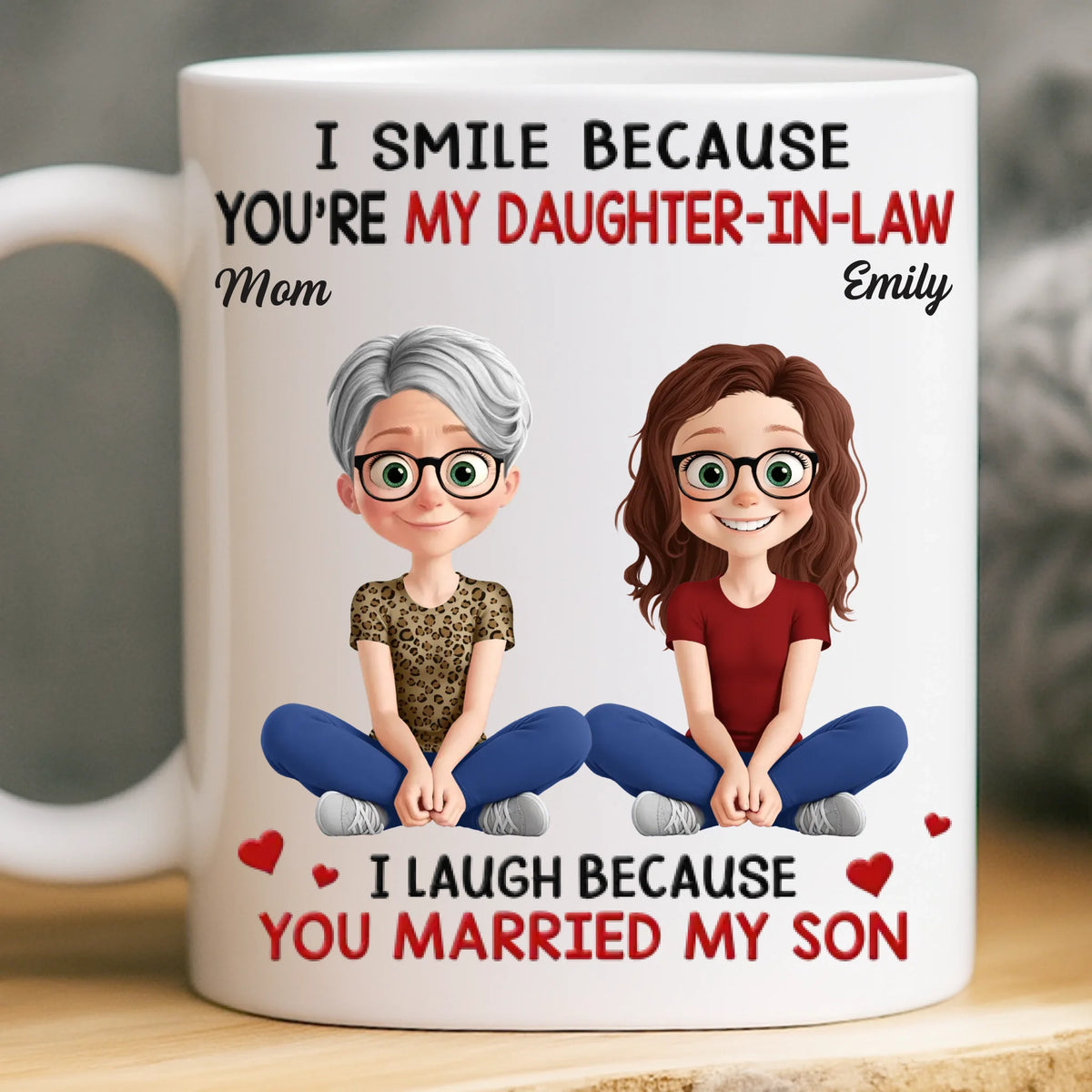 Custom Mug - Personalized Birthday Gifts For Mom, Daughter-In-Law - More Than Family