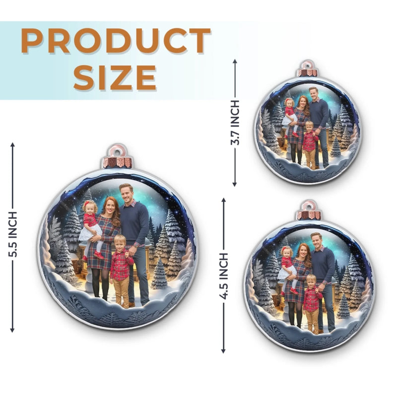 Custom Photo Acrylic Ornament - Personalized Christmas Birthday Gifts For Mom, Dad, Brother, Sister, Kids - Memories That Sparkle Forever
