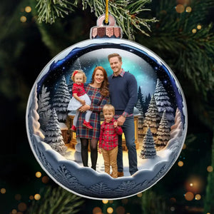 Custom Photo Acrylic Ornament - Personalized Christmas Birthday Gifts For Mom, Dad, Brother, Sister, Kids - Memories That Sparkle Forever