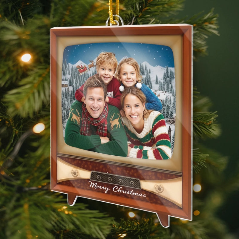 Custom Photo Acrylic Ornament - Personalized Christmas Birthday Gifts For Mom, Dad, Brother, Sister, Kids - Where Our Story Sparkles Most