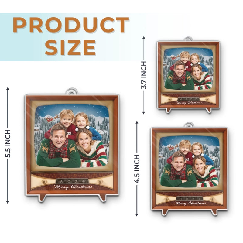 Custom Photo Acrylic Ornament - Personalized Christmas Birthday Gifts For Mom, Dad, Brother, Sister, Kids - Where Our Story Sparkles Most