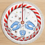 Custom Tree Skirt - Personalized Christmas Birthday Gifts For Mom, Dad, Brother, Sister, Kids - Love Fills Our Cozy Home