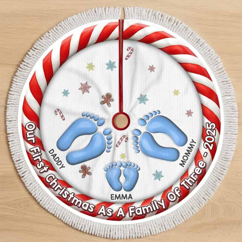 Custom Tree Skirt - Personalized Christmas Birthday Gifts For Mom, Dad, Brother, Sister, Kids - Love Fills Our Cozy Home