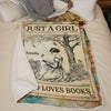 Custom Blanket - Personalized Bookish Gifts For Book Lovers, Bookworms, Readers - Lost In Stories