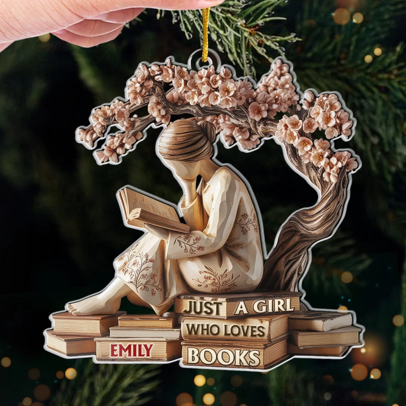 Custom Acrylic Ornament - Personalized Christmas Bookish Gifts For Book Lovers, Bookworms, Readers - Serenity In Every Page