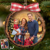 Custom Photo Wood Ornament - Personalized Christmas Birthday Gifts For Mom, Dad, Brother, Sister, Kids - Love Grows Best In Cozy Cabins
