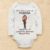 Custom First Christmas Long Sleeve Baby Onesie - Personalized Christmas Baby Shower, Gender Reveal Gifts For New Moms, New Dads, New Parents - Tiny Hands Big Love