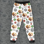 Custom Photo Unisex Sweatpants - Personalized Christmas Birthday Gifts For Dog Cat Lovers, Dog Dad And Mom, Cat Owners - Warm Paws Warm Heart