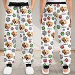 Custom Photo Unisex Sweatpants - Personalized Christmas Birthday Gifts For Dog Cat Lovers, Dog Dad And Mom, Cat Owners - Warm Paws Warm Heart
