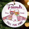 Custom Ceramic Ornament - Personalized Best Friend Christmas Birthday Gifts For Women, Besties, Sisters, BFF - My Favorite Gift Is You