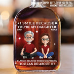 Custom Whiskey Bottle - Personalized Birthday Gifts For Mom, Dad, Son, Daughter - Good Times Flow