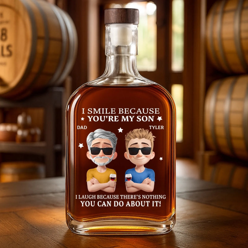 Custom Whiskey Bottle - Personalized Birthday Gifts For Mom, Dad, Son, Daughter - Memories in Every Sip