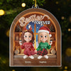 Custom Acrylic Ornament - Personalized Best Friend Christmas Birthday Gifts For Women, Besties, Sisters, BFF - Forever My Partner In Joy