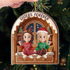 Custom Acrylic Ornament - Personalized Best Friend Christmas Birthday Gifts For Women, Besties, Sisters, BFF - Together We Glitter And Glow