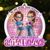 Custom Acrylic Ornament - Personalized Best Friend Christmas Birthday Gifts For Women, Besties, Sisters, BFF - Friendship Warms The Coldest Days
