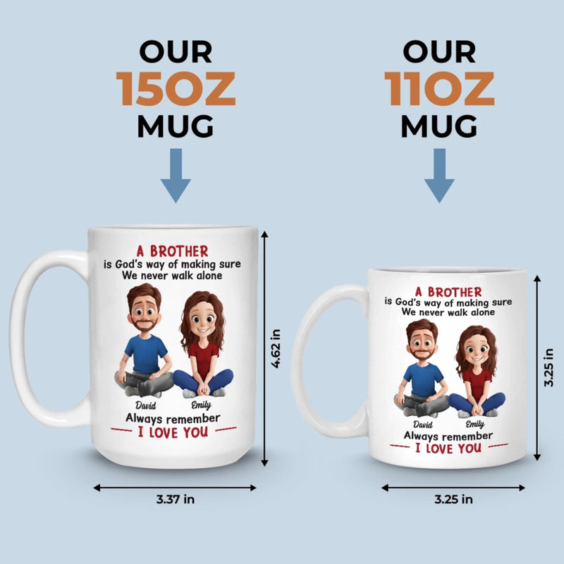 Custom Mug - Personalized Birthday Gifts For Brother, Sister - Our Family Our Joy