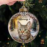 Custom Photo Acrylic Ornament - Personalized Pet Christmas Memorial Sympathy Gifts For Dogs, Cats - Every Star Carries Your Light