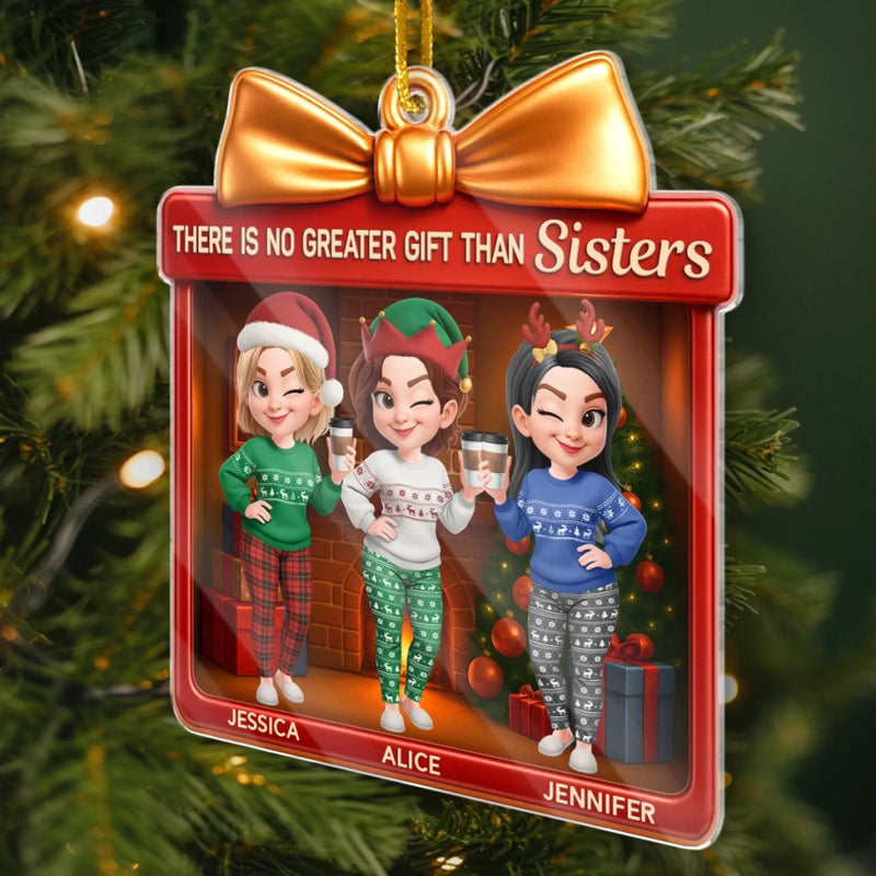 Custom Acrylic Ornament - Personalized Best Friend Christmas Birthday Gifts For Women, Besties, Sisters, BFF - Making Merry Memories Together