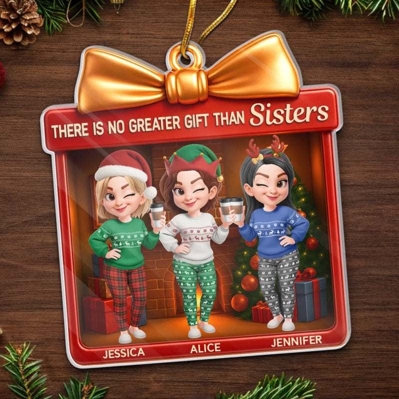 Custom Acrylic Ornament - Personalized Best Friend Christmas Birthday Gifts For Women, Besties, Sisters, BFF - Making Merry Memories Together