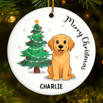 Custom First Christmas Pet Ceramic Ornament - Personalized Christmas Birthday Gifts For Dog Lovers, Cat Lovers, Pet Dad And Mom, New Pet Ornament - Santa Paws Was Here