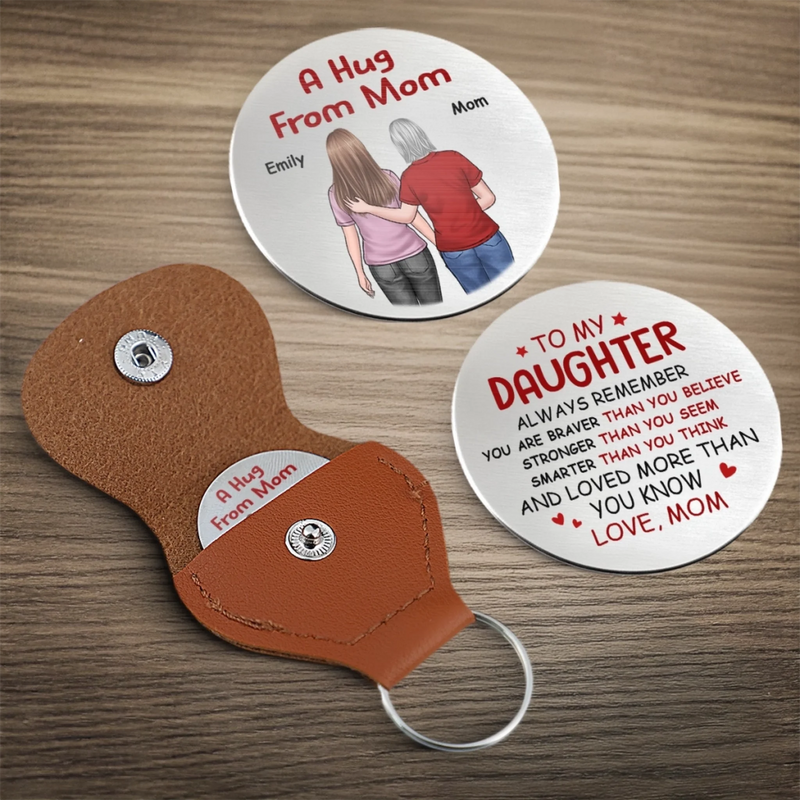 Custom Pocket Hug - Personalized Birthday Gifts For Mom, Son, Daughter - A Hug You Can Hold
